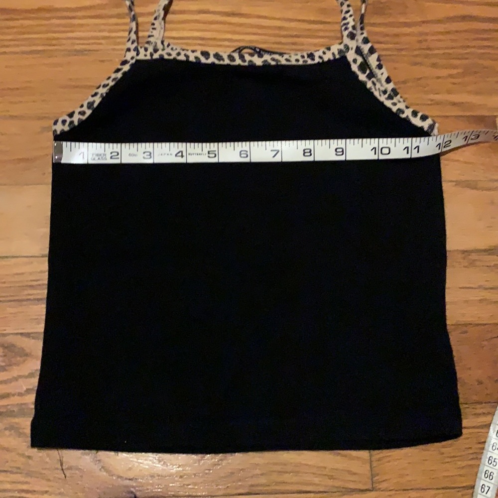 Brandy Melville cheetah print black tank crop - Picture 4 of 5